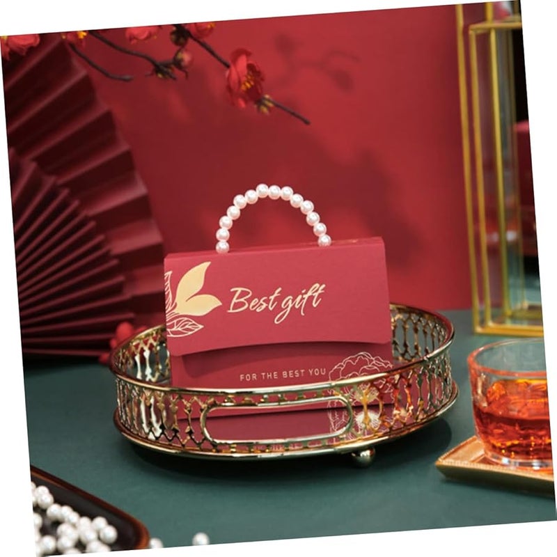 Red Royal Style Wedding Candy Boxes 6Pcs Decorative Storage Cases For Party Favor - Image 4